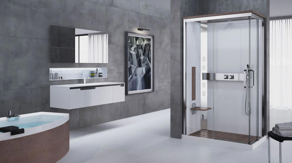 Novellini shower pods Leak free shower cabins